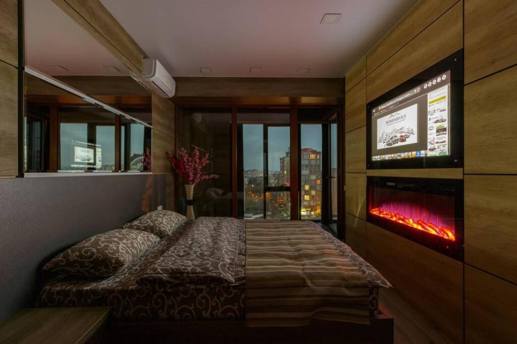 City Center. Panoramic Windows. Fireplace. Kišiněv Exteriér fotografie